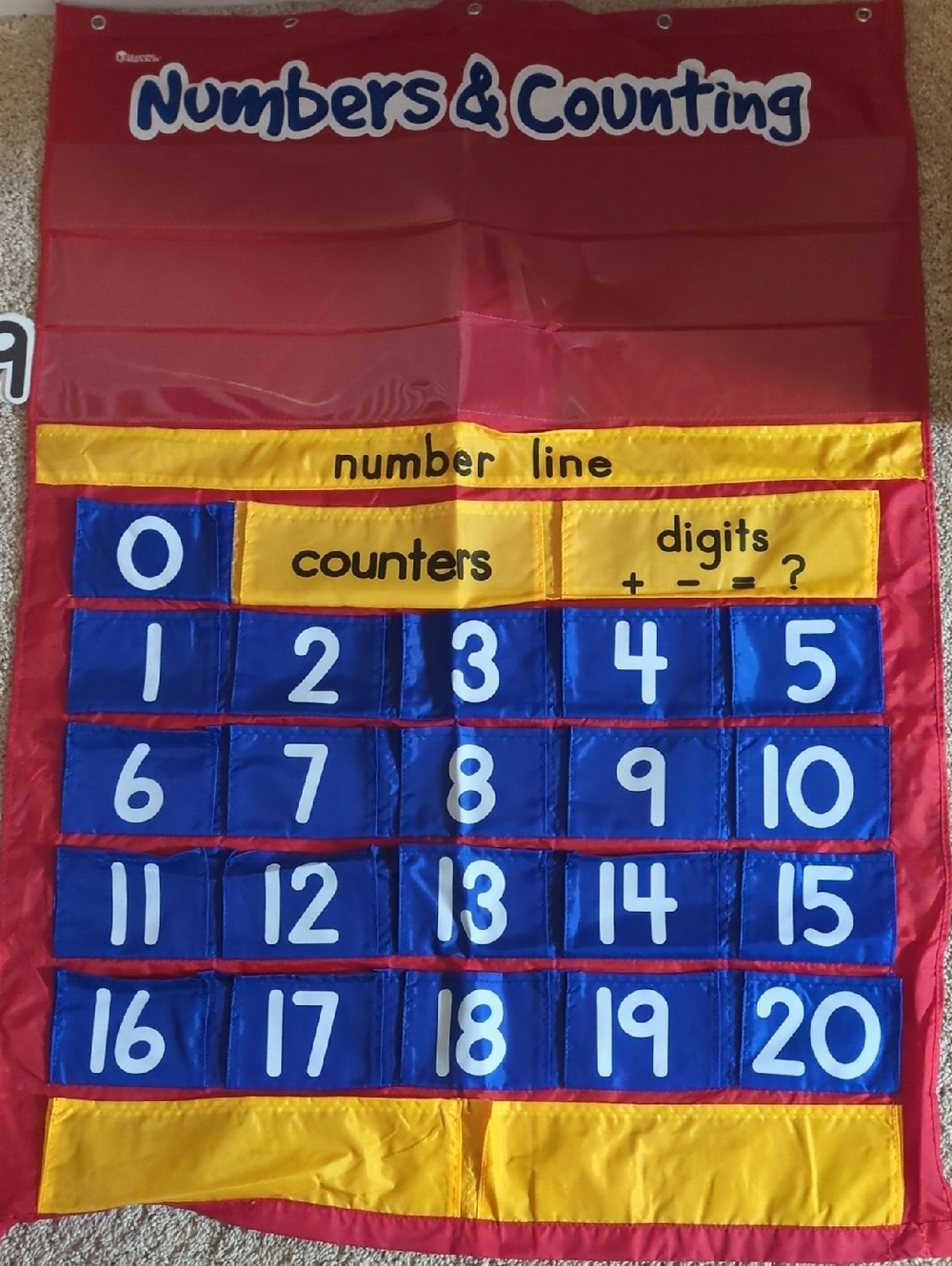 Learning Resources Numbers & Counting Pocket Chart